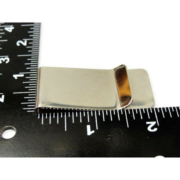 Monogram JBW Money Clip Silver Tone Cash Holder Used - Picture 6 of 10